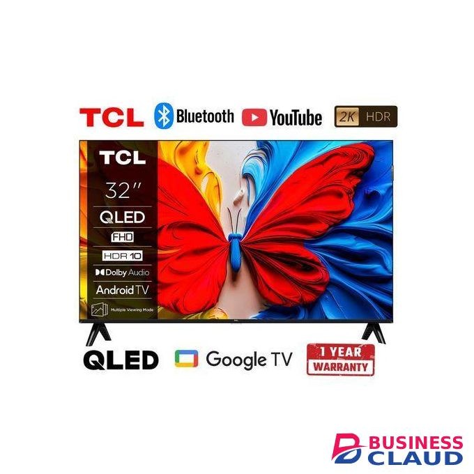 TCL 32S5K – 32" QLED Full HD Smart Google TV – HDR10, Dolby Audio, Frameless Design, Model 2025-(1-Year Warranty)