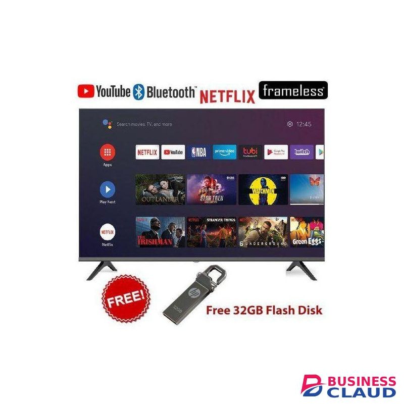TCL 32 Inches Smart Android Digital TV WIFI , YOUTUBE , NETFLIX , Frameless TV WITH FREE GIFTS