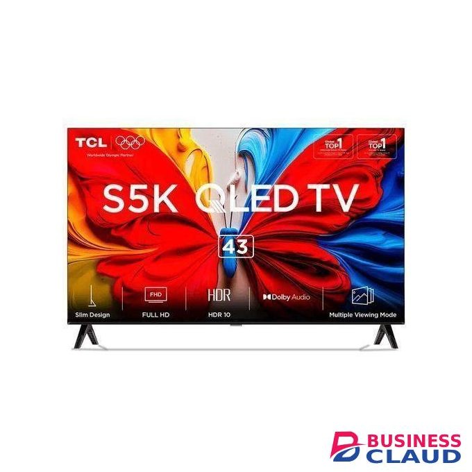 TCL 32S5K – 32" QLED Full HD Smart Google TV – HDR10, Dolby Audio, Frameless Design, Model 2025-(1-Year Warranty)+FREE WALL BRACKET