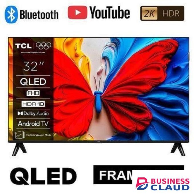 TCL 32S5K,32" Inch Smart ANDROID QLED TV Google PlayStore,Netflix Youtube,ChromeCast,Wifi Enabled,Bluetooth Enabled, Dolby Audio, HDR10 Television Digital TV 1 Year Warranty