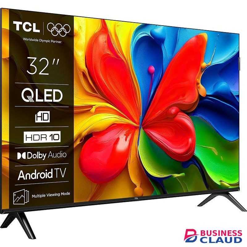 TCL 32S5K 32" QLED Full HD Smart TV ,Google TV, HDR10, Dolby Audio, Built-in Wi-Fi, Slim Frameless Design (2025)+FREE BRACKET+TV GUARD+EXTENSION+FLASH