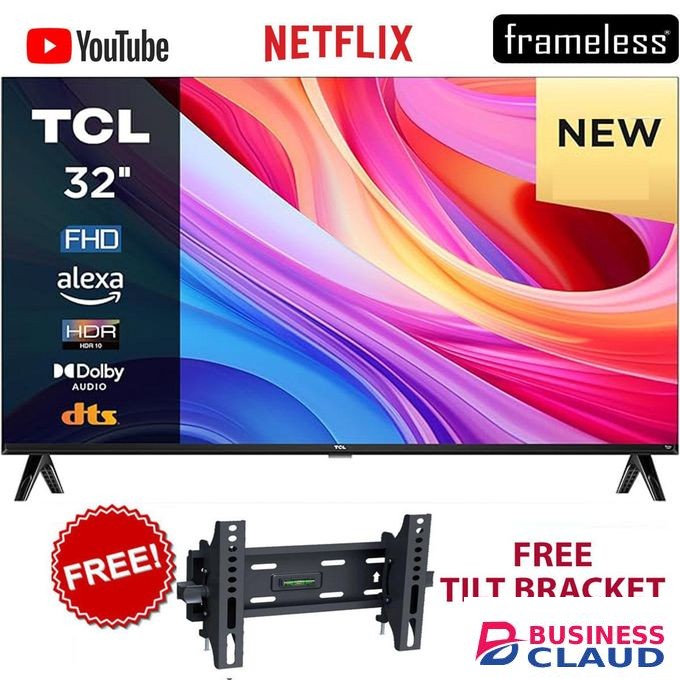 TCL S5400S,32" Inch,Android TV,Bluetooth,NETFLIX,Full HD LED TV+FREE TILT BRACKET