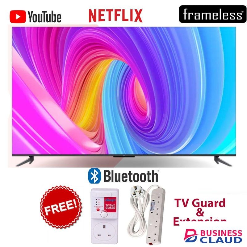 TCL 32S5400-32" Inch- Frameless,Google TV,Bluetooth,FHD Smart TV+FREE EXTENSION+TV GUARD