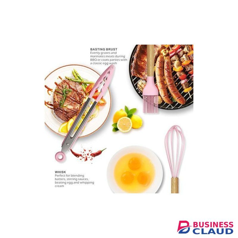 12 Pcs Silicone Cooking Utensils Kitchen Utensil Set