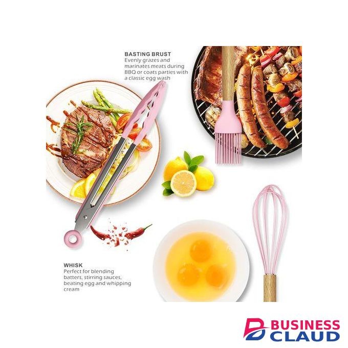 12 Pcs Silicone Cooking Utensils Kitchen Utensil Set