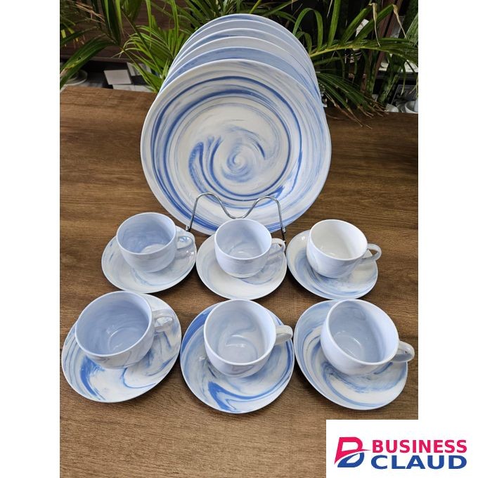 18 pieces Dinner set plate with coffee cup