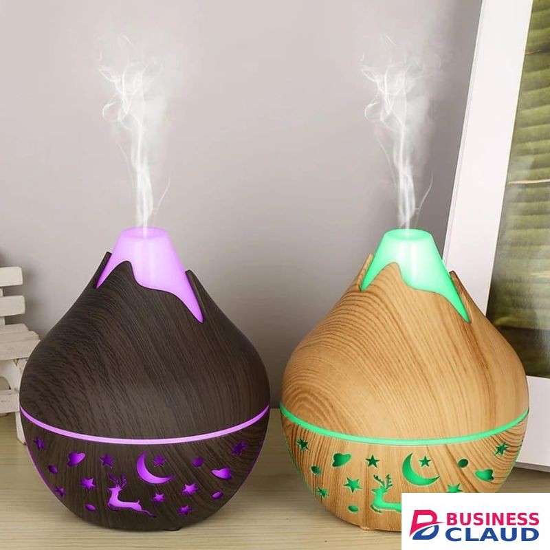 Snow Mountain Ultrasonic Humidifier 500ml Large Capacity with LED Light