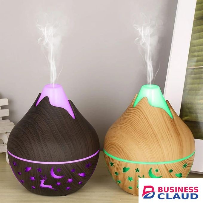 Snow Mountain Ultrasonic Humidifier 500ml Large Capacity with LED Light
