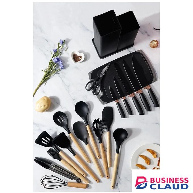 19 Piece Silicon Kitchenware Set Non-Stick And Heat Resistant