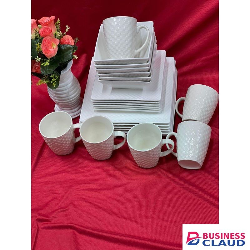 White square Dinner set