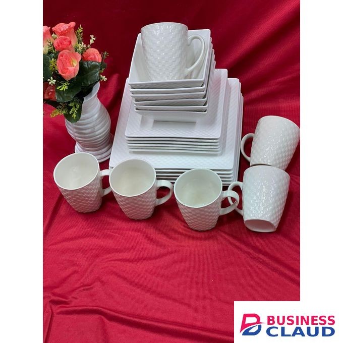 White square Dinner set