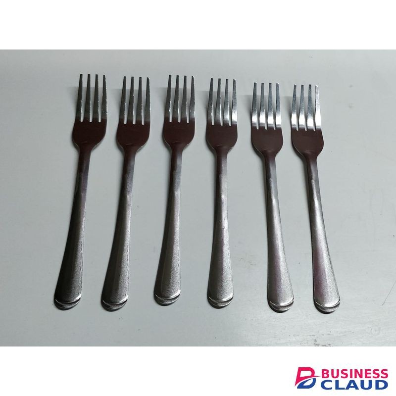 KZH Japanese Stainless Steel Dessert Fork – 12 Pieces, Rust-Resistant, Elegant Tableware for Home, Hotels & Restaurants