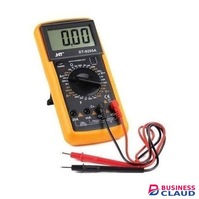 Digital Multimeter AC/DC Voltmeter Ammeter Ohmmeter Tester – LCD Display with Resistance & Continuity Test