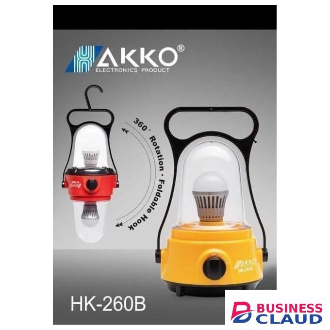 Akko 260B Rechargeable Emergency Lamp – 24 Hours Runtime Guaranteed with Overcharge Protection & Auto-On During Outages
