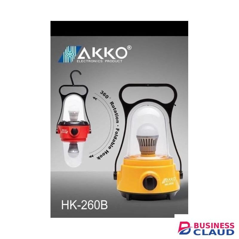 Akko 260B Rechargeable Emergency Lamp – 24 Hours Runtime Guaranteed with Overcharge Protection & Auto-On During Outages
