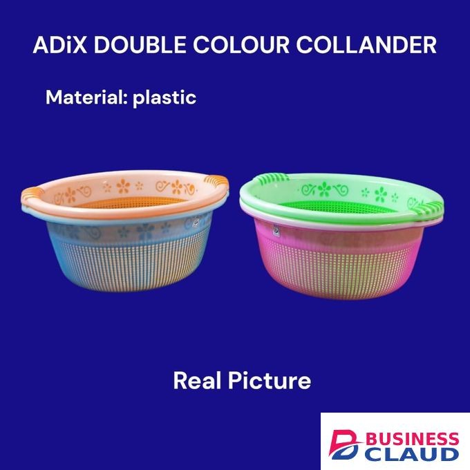 2pcs Plastic Colander 25cm Utensil washing basin