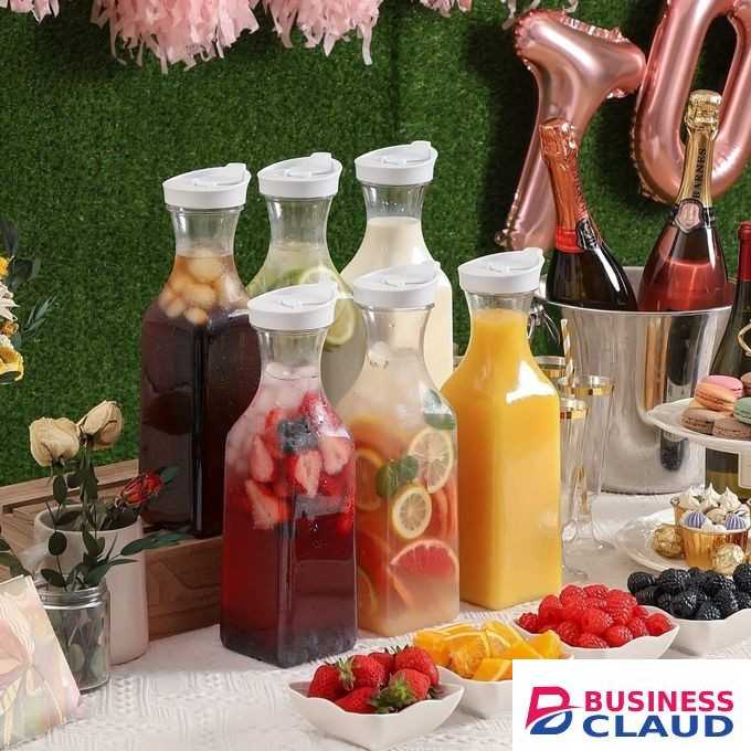 1.5L Juice Carafe with Airtight Lid – Easy-Pour Drink Pitcher for Fridge & Beverage Storage