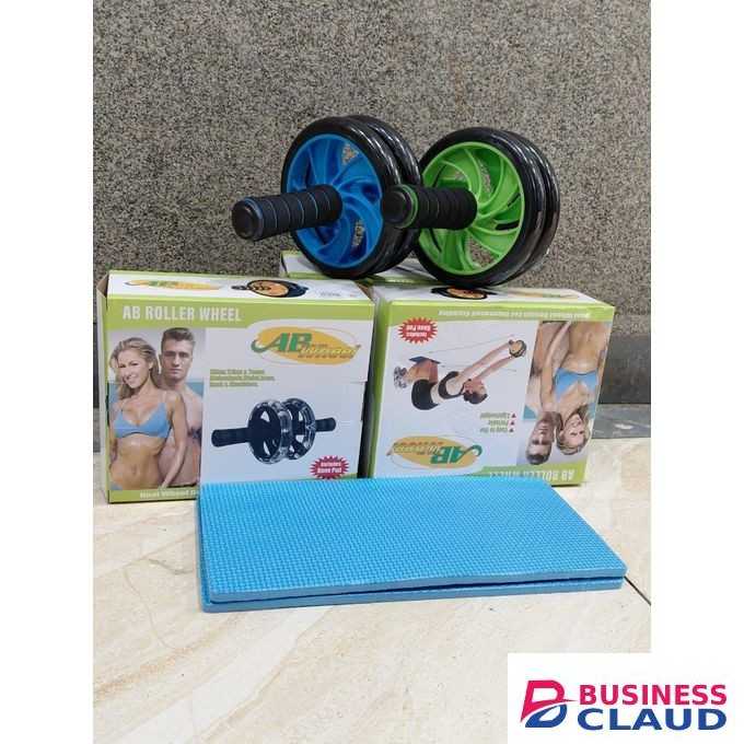 AB Roller with Knee Mat – Abs Wheel Core Workout Roller for Abdominal Strength & Fitness Training