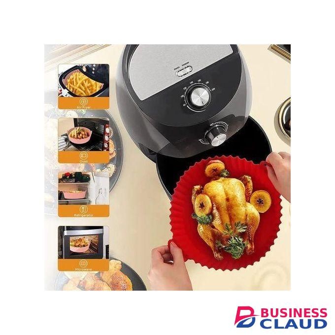 1 Piece Reusable Silicon Air Fryer Liner Basket Tray.