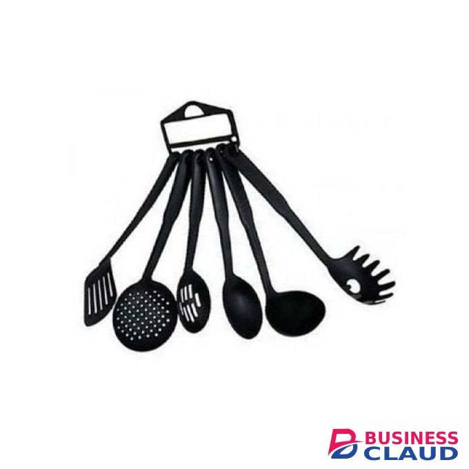 6 Piece Non-Stick Cooking/Serving Spoons Set--