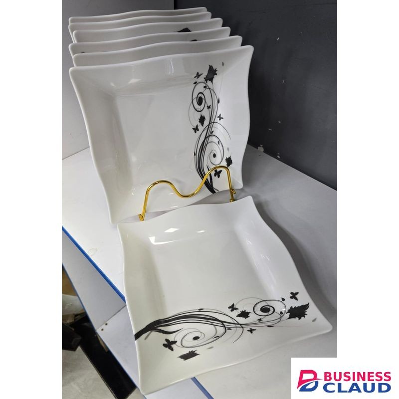 6pcs Rectangular Melanie Plates