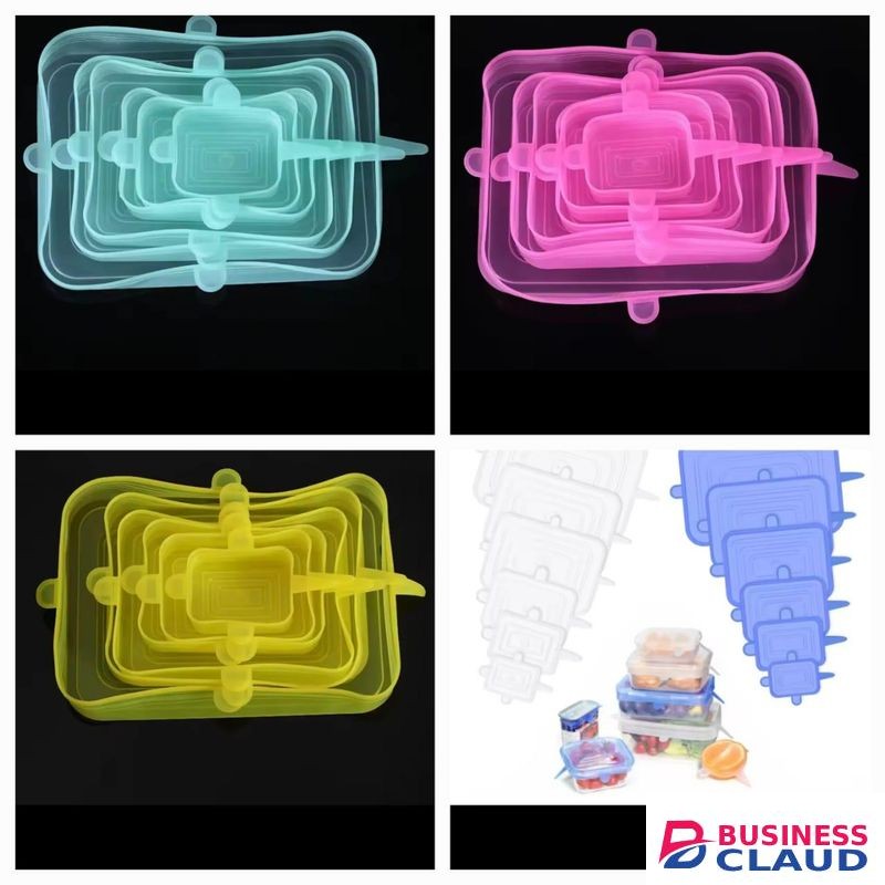 6-Piece Multifunctional Silicone Elastic Cover-Universal Food Packaging Bowl And Pot Cover-Fresh