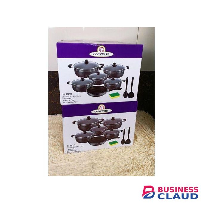 14Pcs Heavy Non-Stick Cooking Pot Set