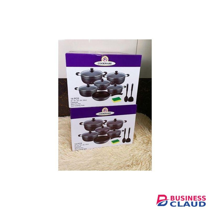 14Pcs Heavy Non-Stick Cooking Pot Set
