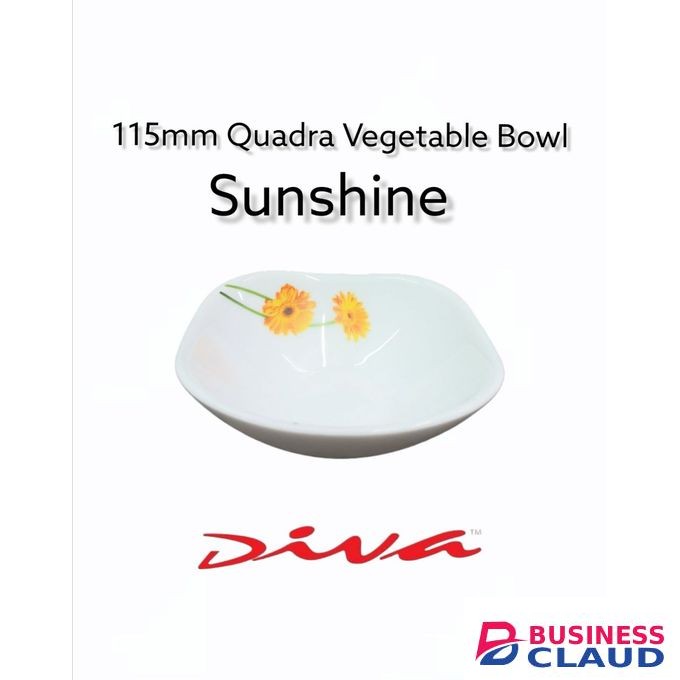 Diva 6pcs Quadra Sunshine Vegetable Bowl Plate Set-115mm