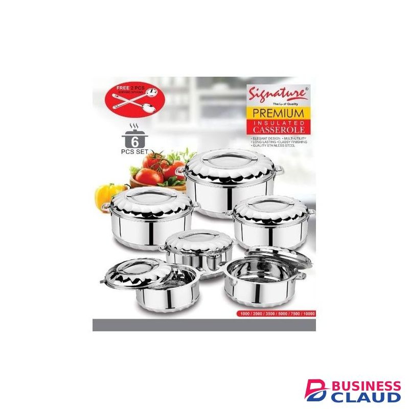 Signature 6 PCS Insulated Shining Hot Pot Set.