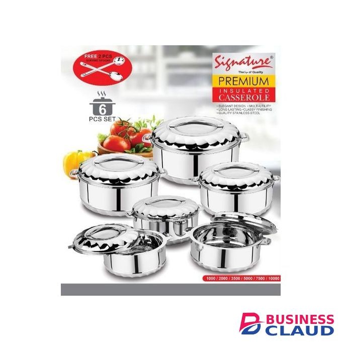 Signature 6 PCS Insulated Shining Hot Pot Set.