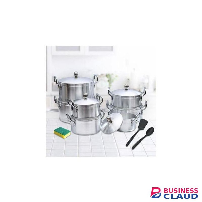 14pcs Heavy Duty Stainless Steel cookware set/ cooking pots Sufuria with tight lids