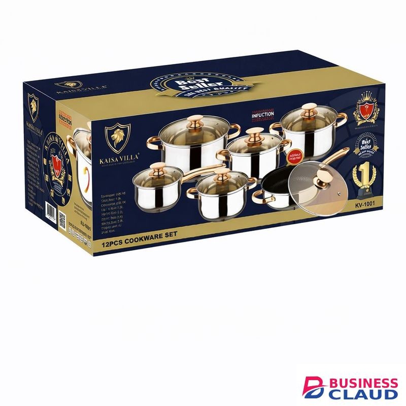12pcs pots and pans cookware set for kitchen