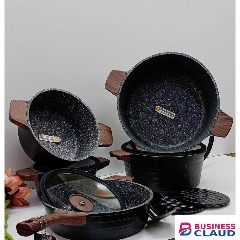Granite Coating Kitchen Cookware Set