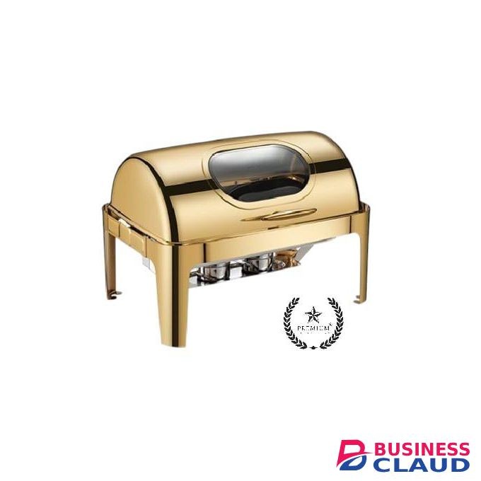 Extra Quality Golden 9L Chafing Dish – Luxury Food Warmer for Hotels & Catering