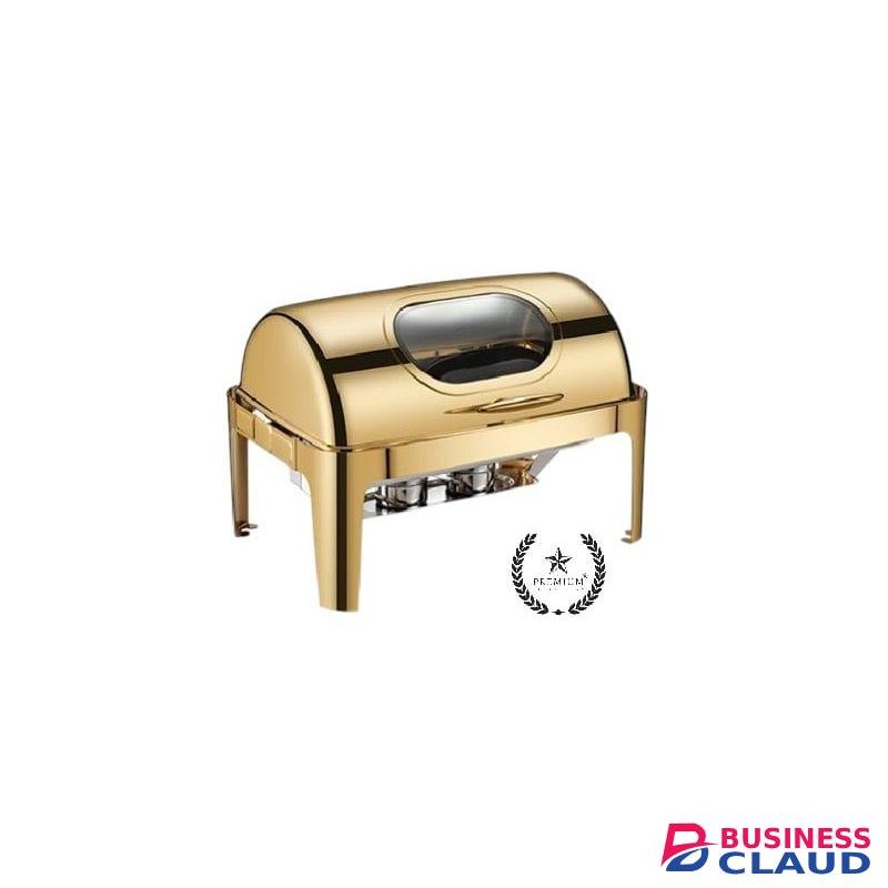 Extra Quality Golden 9L Chafing Dish – Luxury Food Warmer for Hotels & Catering
