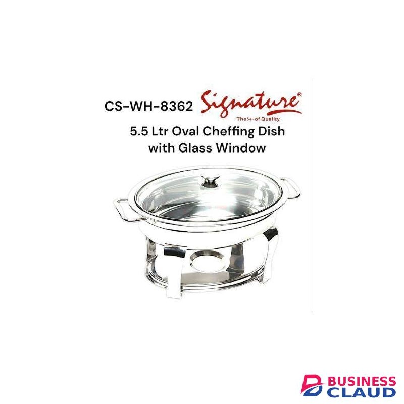 Signature 5.5L Elegant and Oval Cheffing Dish for Events and Restaurant use