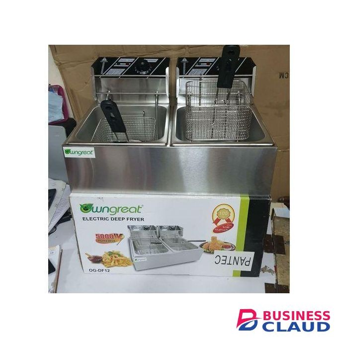 WNGREAT T 6L+ 6L Commercial Double Deep Fryer