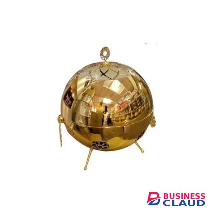 Signature 10 Ltr Gold Plated Round Chaffing Dish For Home/Commercial Use