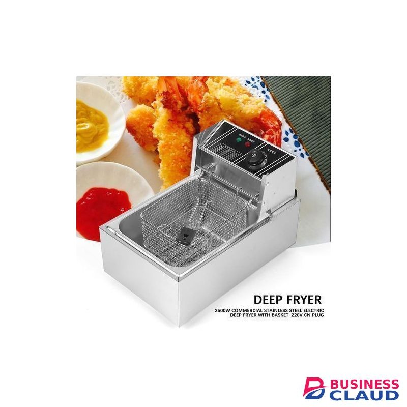 WNGREAT 6L Large Commercial Single Stainless Steel Deep-frying