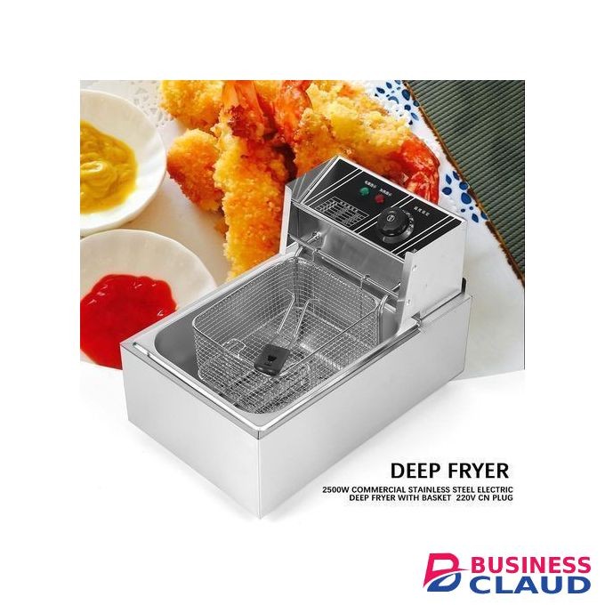 WNGREAT 6L Large Commercial Single Stainless Steel Deep-frying