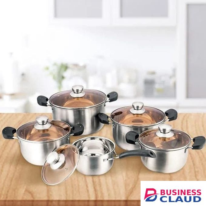 10pcs Stainless Steel Cookware