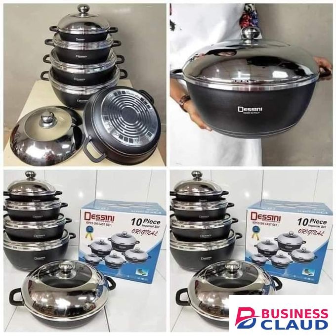 10pcs Dessini cookware set original..made in Italy