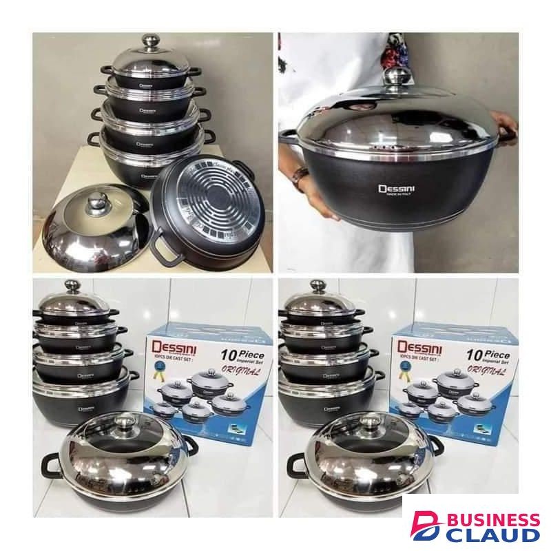 10pcs Dessini cookware set original..made in Italy