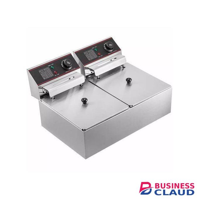 WNGREAT Professional Double 6L+ 6L Stainless Steel Deep Fryer
