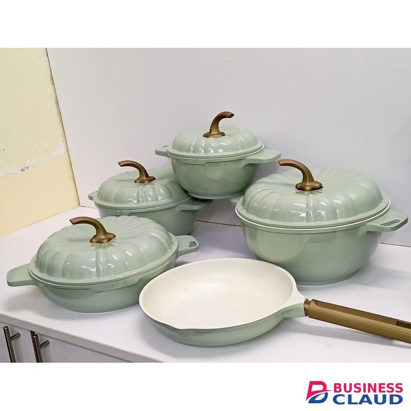 9PCS USFE PUMPKIN Granite Cookware Set