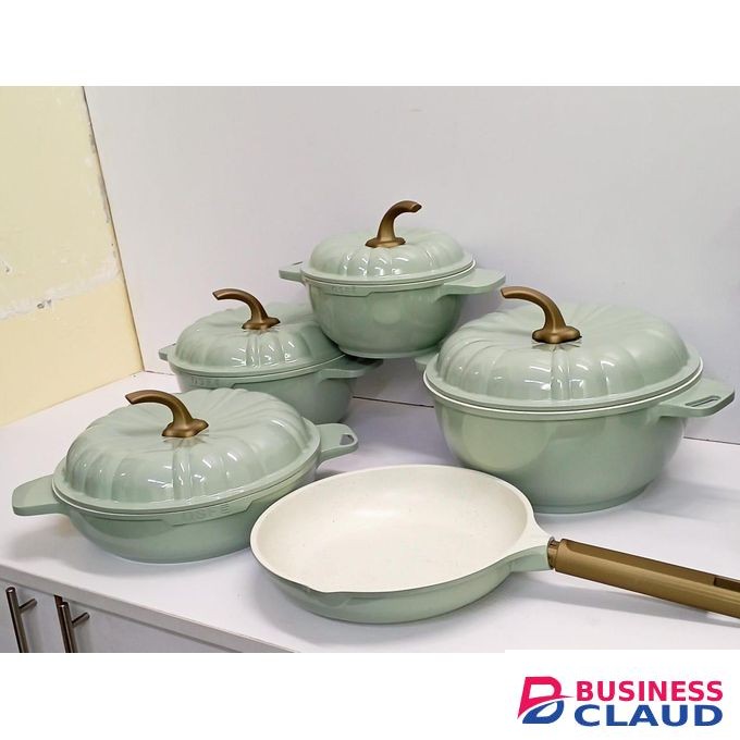9PCS USFE PUMPKIN Granite Cookware Set