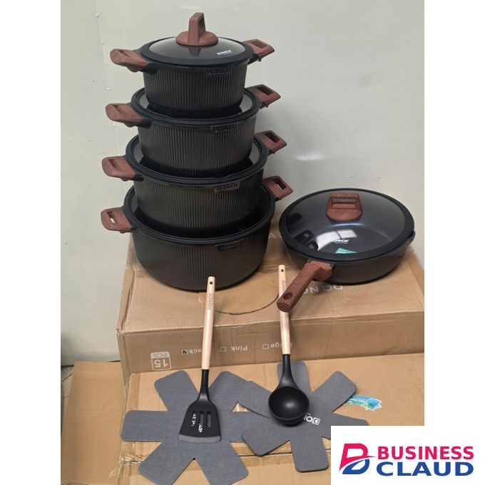 15 pcs AERO granite nonstick DONNOR cookware set