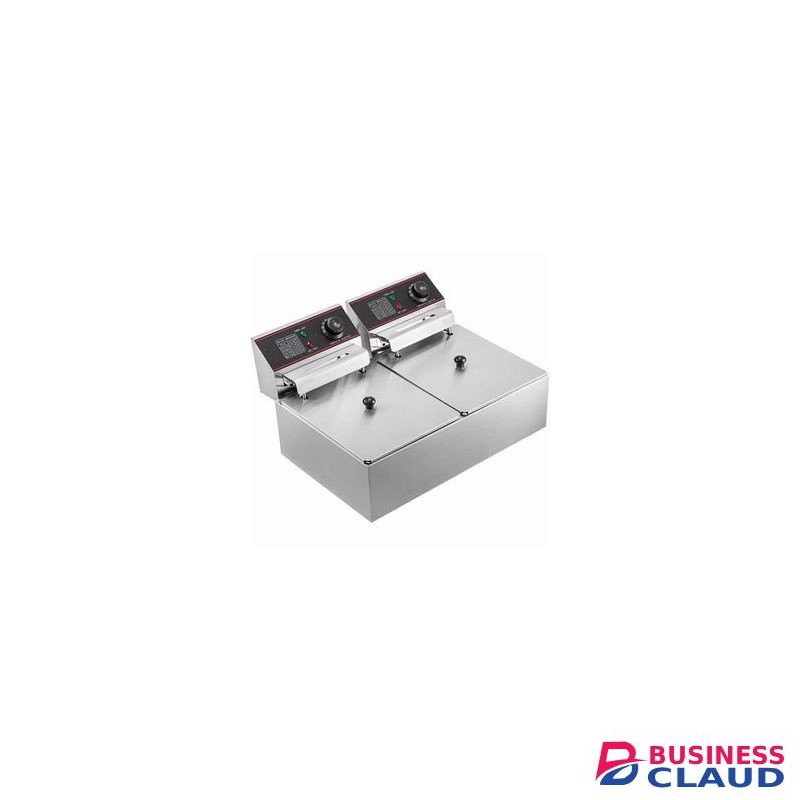 WNGREAT Commercial 6L+6L Double Stainless Steel Deep Fryer