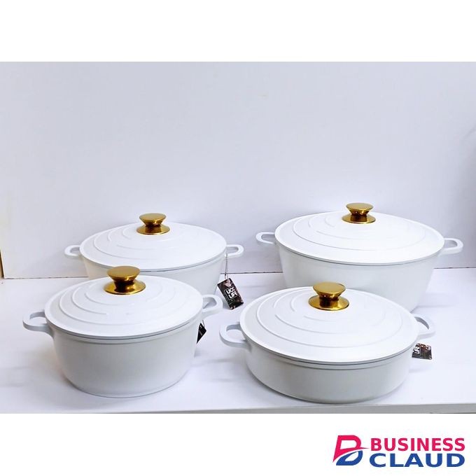 11pcs Enamel Heavy Duty Cooking Pots Set – Durable And Heat-Resistant Cookware For All Your Kitchen Needs Includes Multiple Sizes With Lids Easy To Clean And Stylish For Everyday Cooking